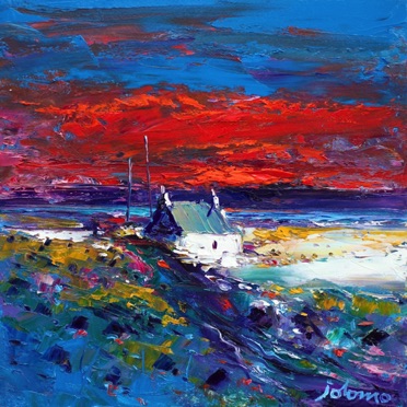 Sunset Isle of Harris 16x16 SOLD Sunset Isle of Harris 16x16 SOLD